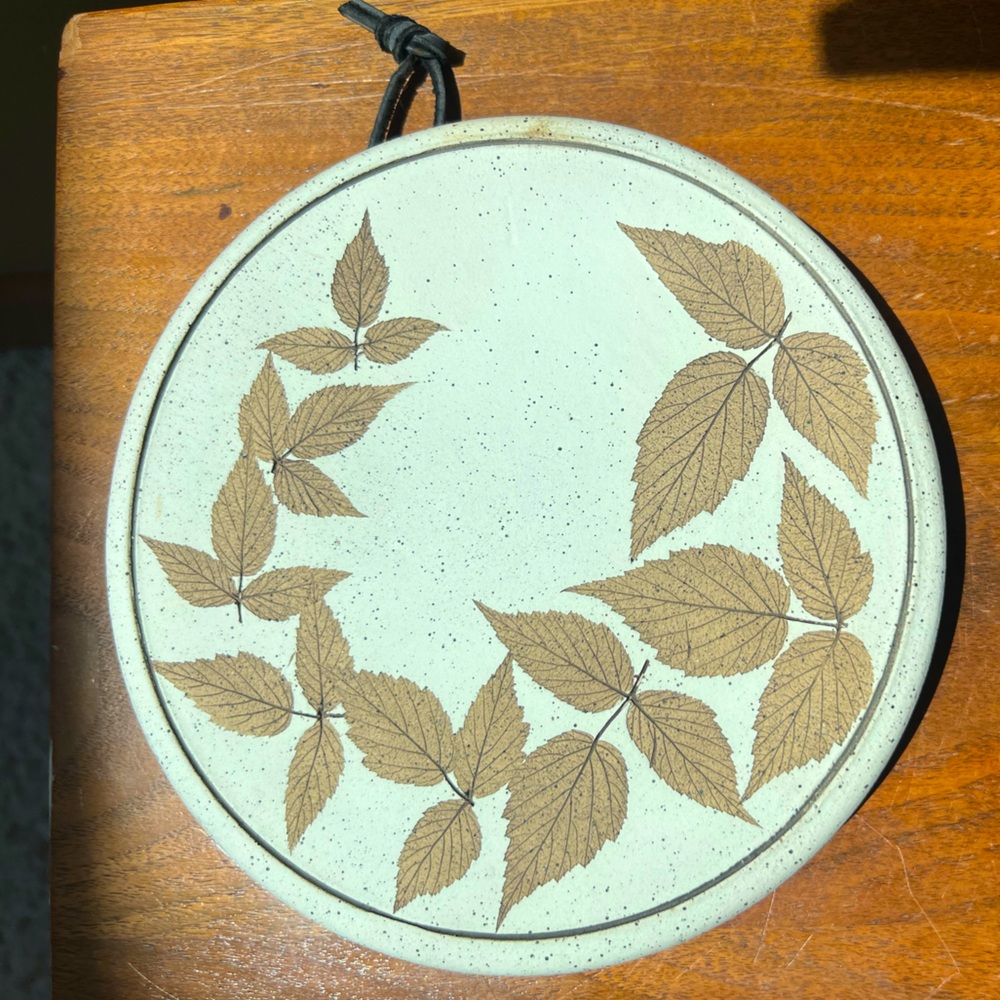 Bristoleaf Pottery, Wizard of Clay RARE 🍁 Bristoleaf Trivet for Use or Hanging